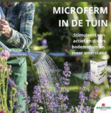 Microferm in de tuin.