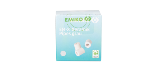 Bekijk deze afbeelding van EM-X keramiek buisjes grijs 100 gram. op EM-Store.eu